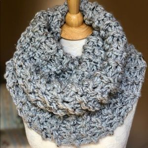 Grey infinity scarf